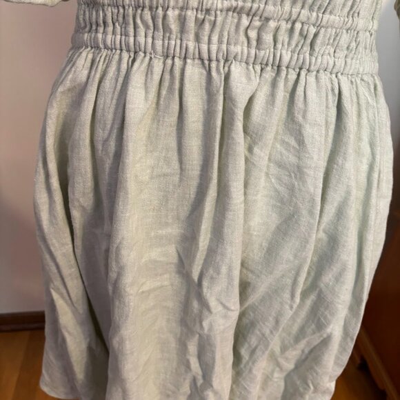NEW MADEWELL Ruffle Sophia Dress (Linen & Viscose) - Size Large - Picture 10 of 13